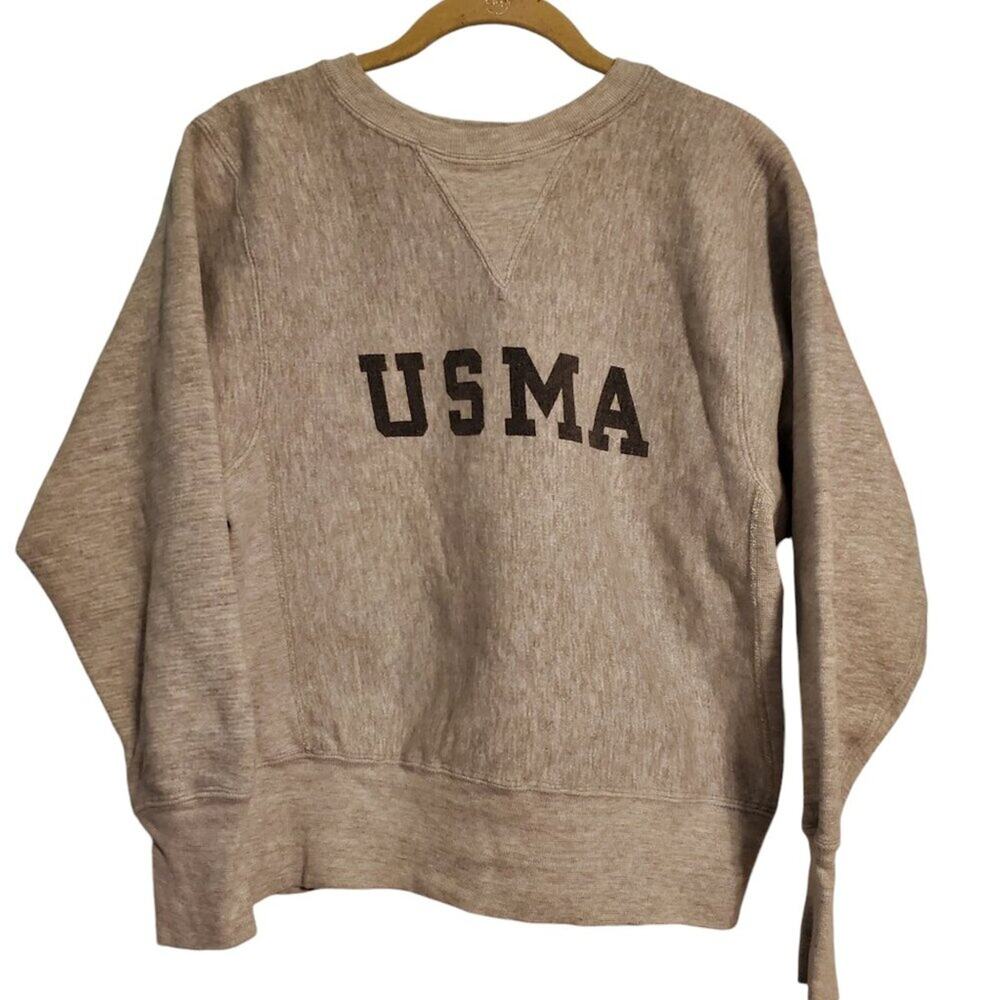 VINTAGE CHAMPION REVERSE WEAVE USMA SWEATSHIRT EARLY 1980s SMALL MADE  IN USA
